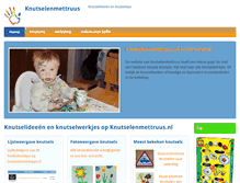 Tablet Screenshot of knutselenmettruus.nl